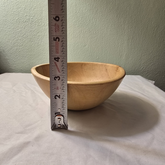 🪵Handmade Maple Wood Bowl 6 1/2 x3 - Picture 8 of 9